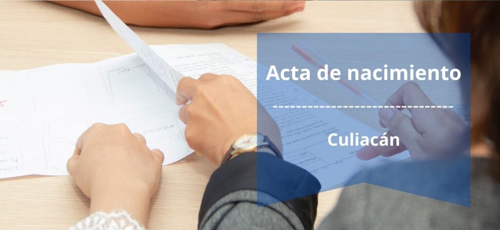 Descargar acta de nacimiento en Culiacán