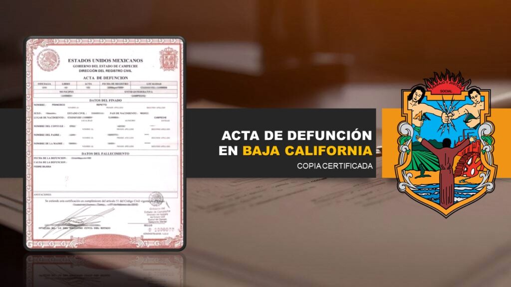 acta de defunción baja california