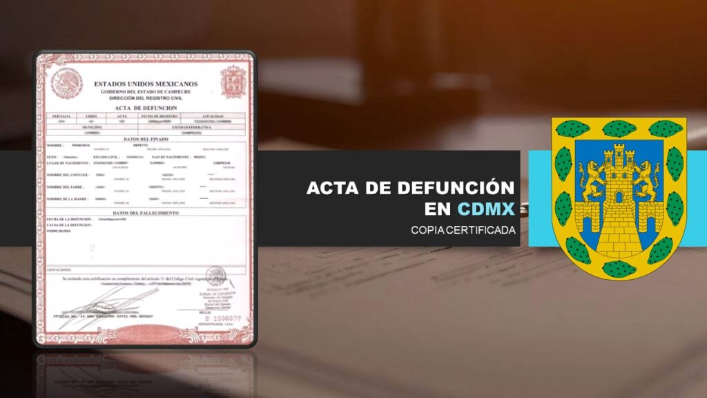 acta de defunción cdmx destacada