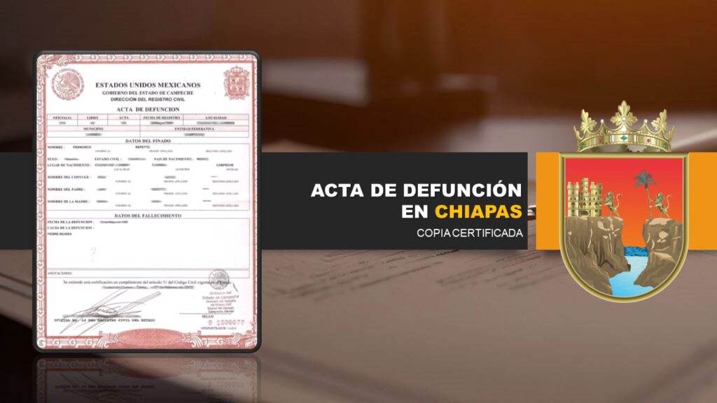 acta de defunción chiapas destacada