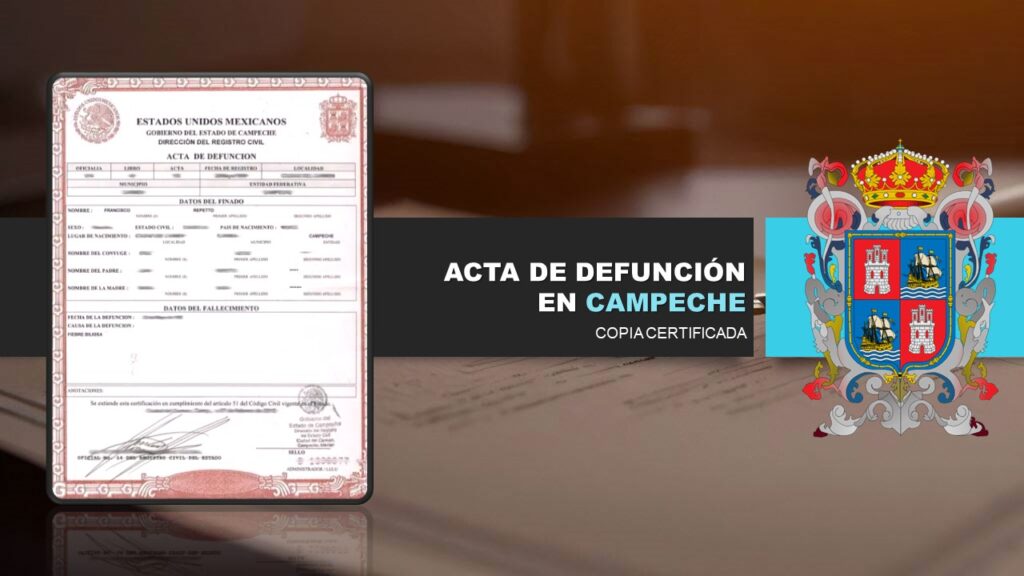 acta de defunción campeche destacada