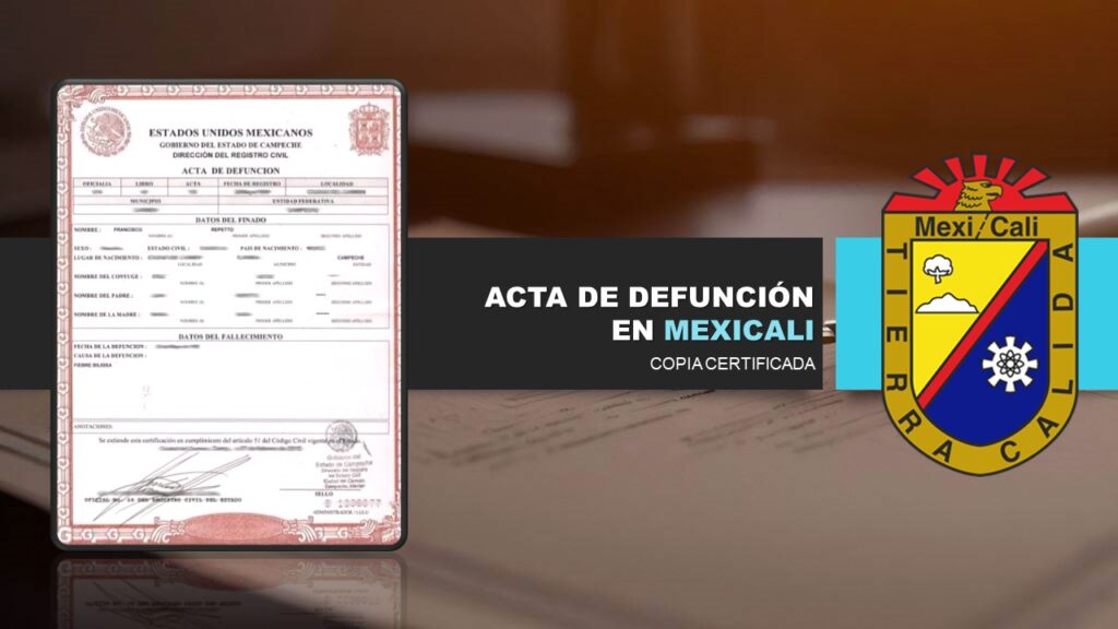 acta de defunción mexicali