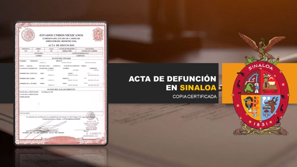 acta de defunción sinaloa