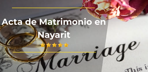 sacar acta de matrimonio en Nayarit