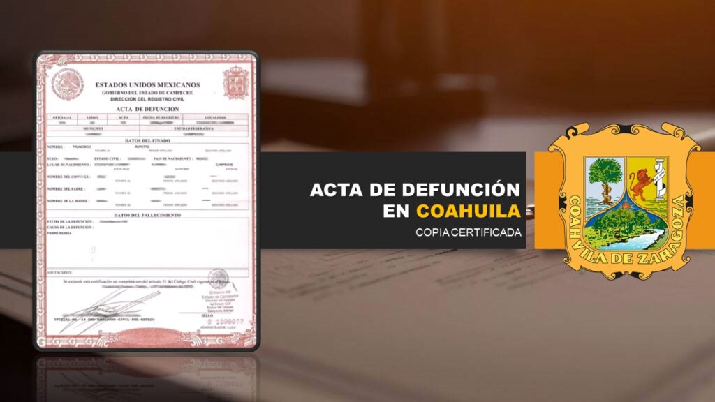 acta de defunción coahuila