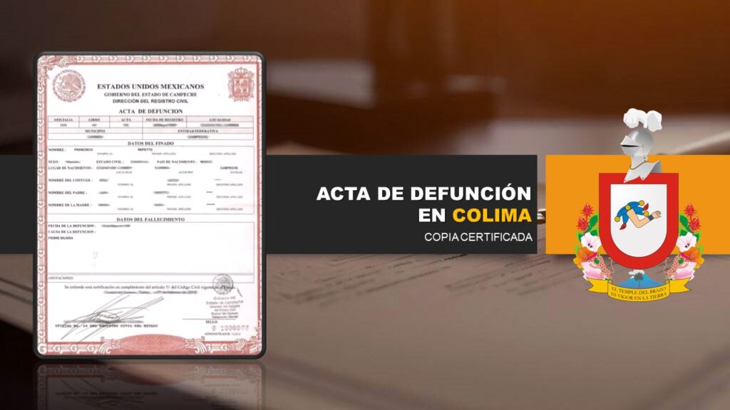 acta de defunción colima