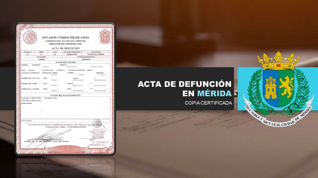 acta de defunción mérida