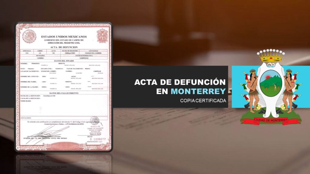 acta de defunción monterrey