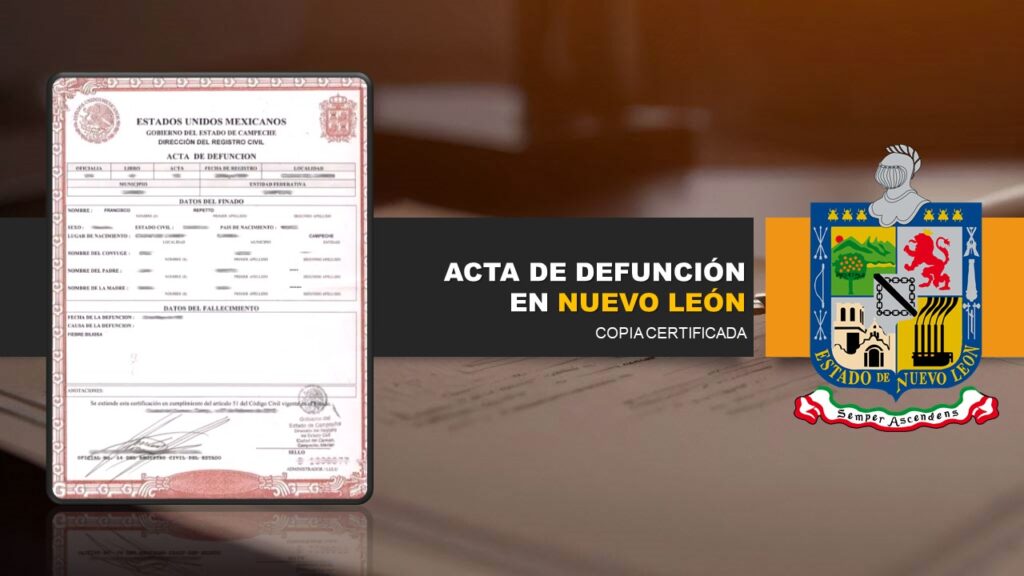 acta de defunción nuevo león