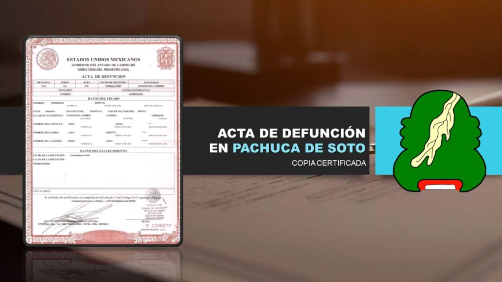 acta de defunción pachuca de soto