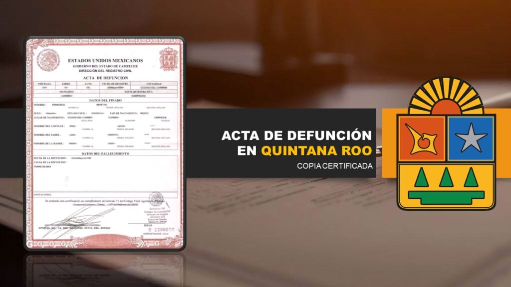 acta de defunción quintana roo