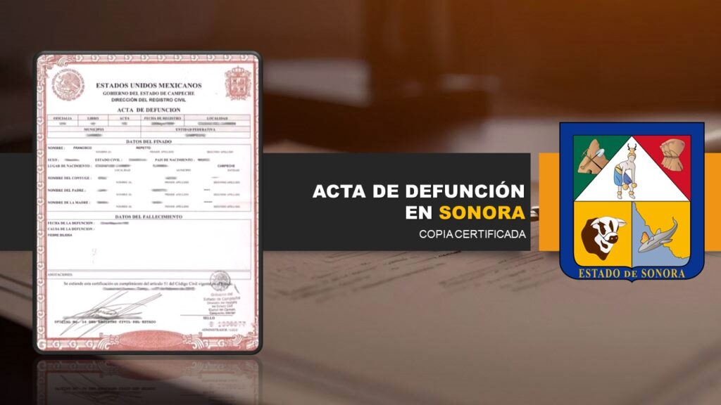 acta de defunción sonora